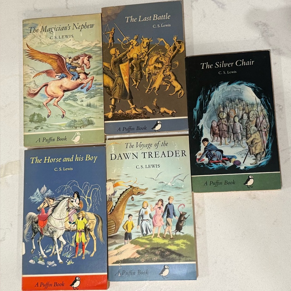 C.S. Lewis 5 Vintage Book Collection